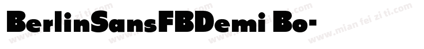 BerlinSansFBDemi Bo字体转换